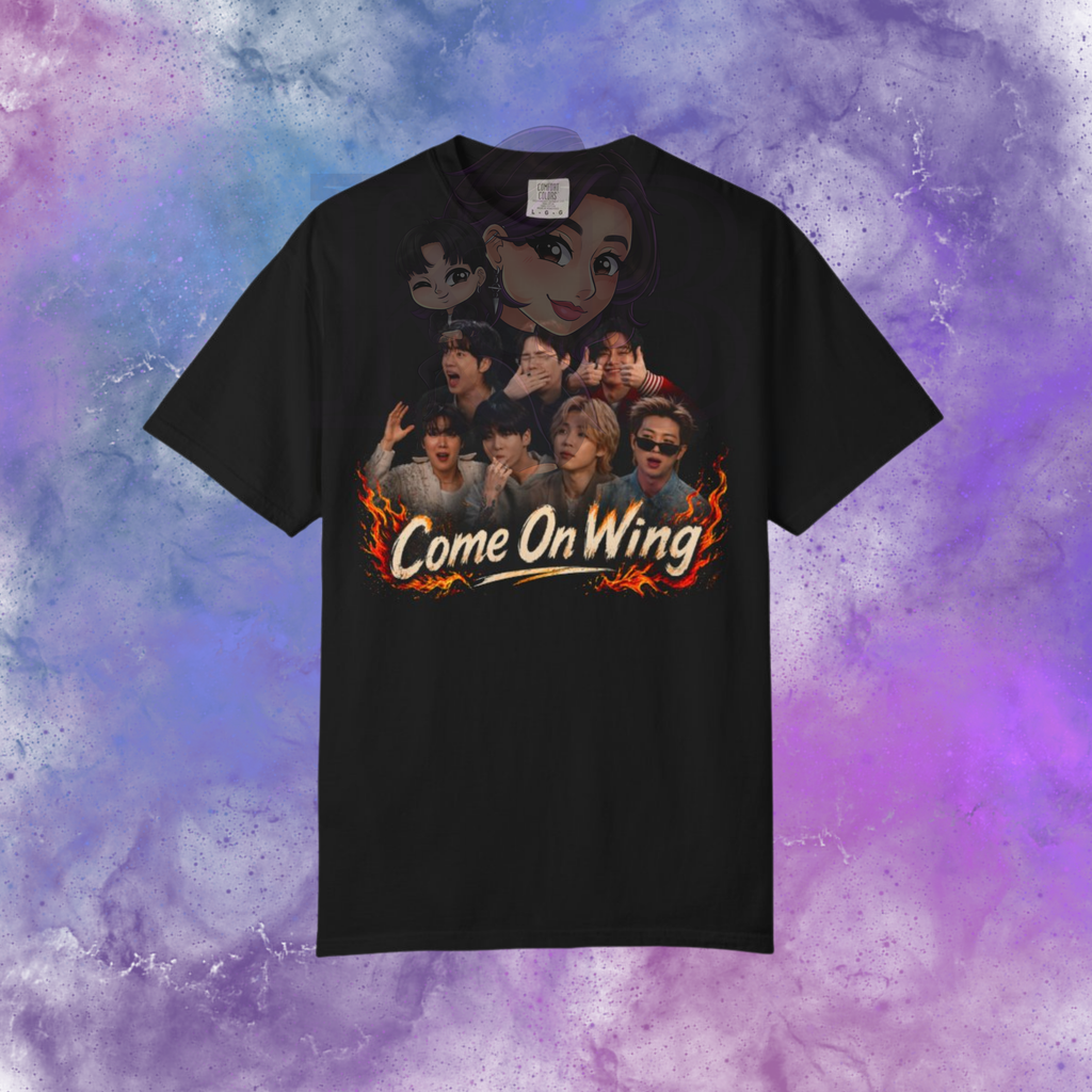 Come On Wing T-Shirt, BTS, Hot Ones, Comfort Colors
