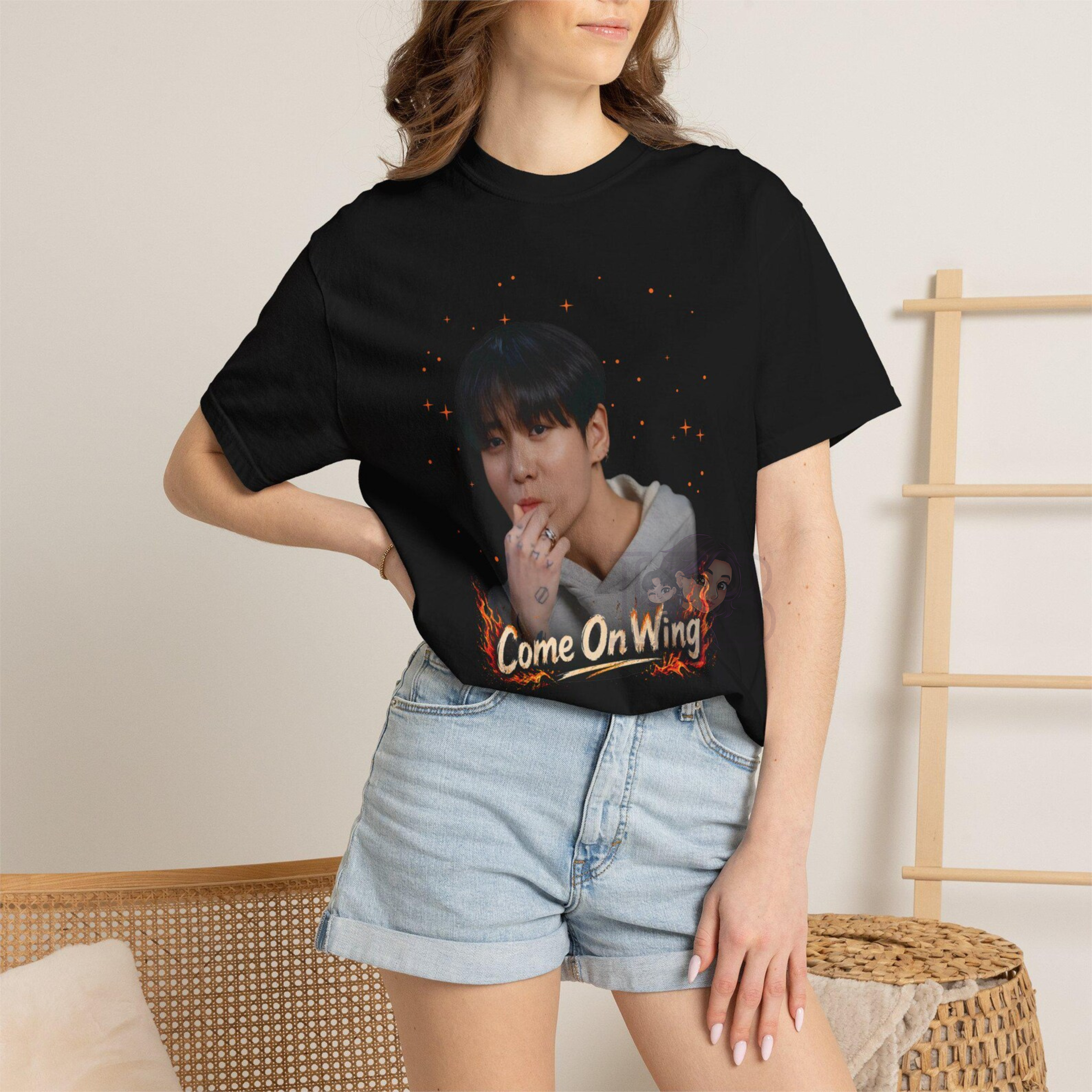 Come On Wing T-shirt, Jung Kook, BTS, Hot Ones, T-Shirt