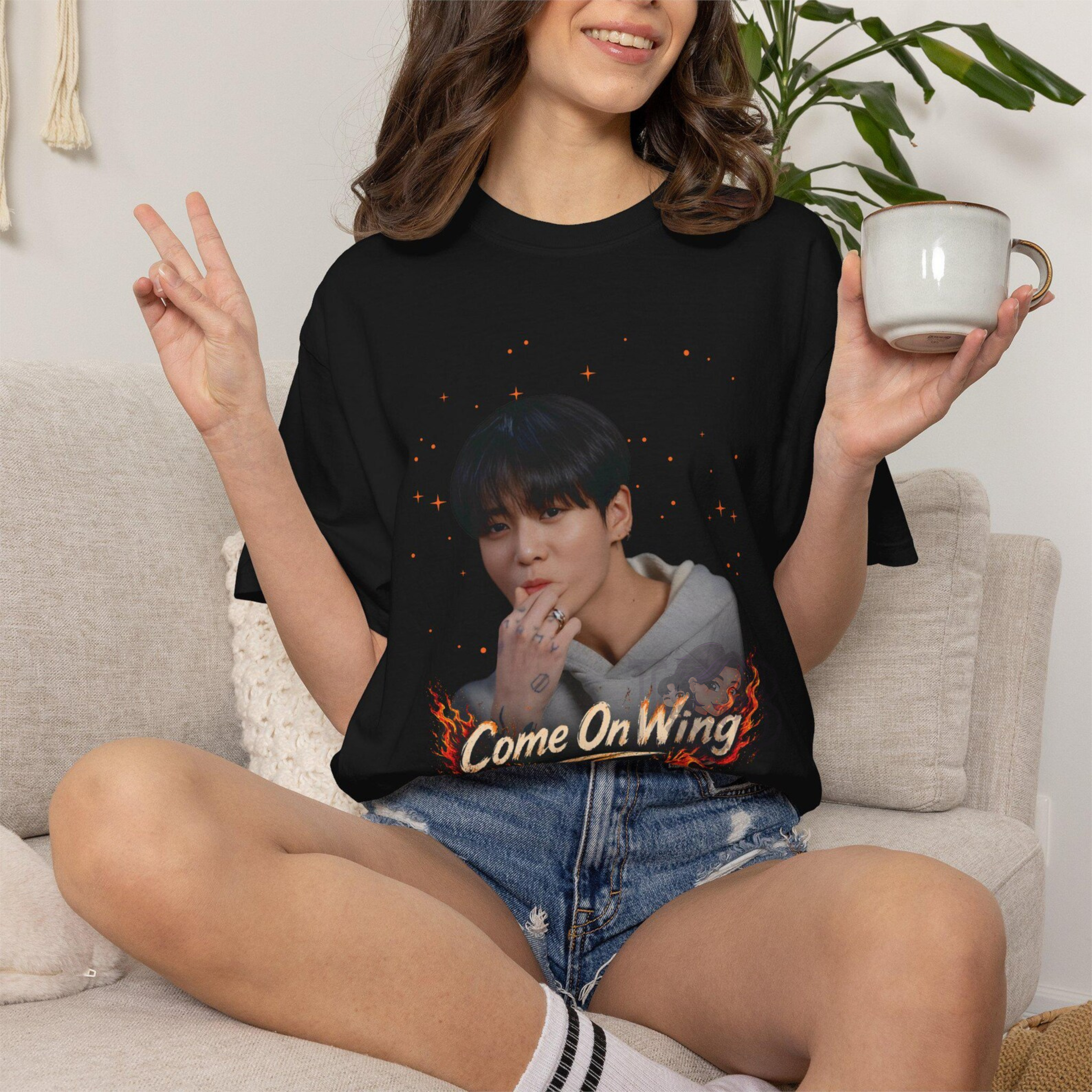 Come On Wing T-shirt, Jung Kook, BTS, Hot Ones, T-Shirt