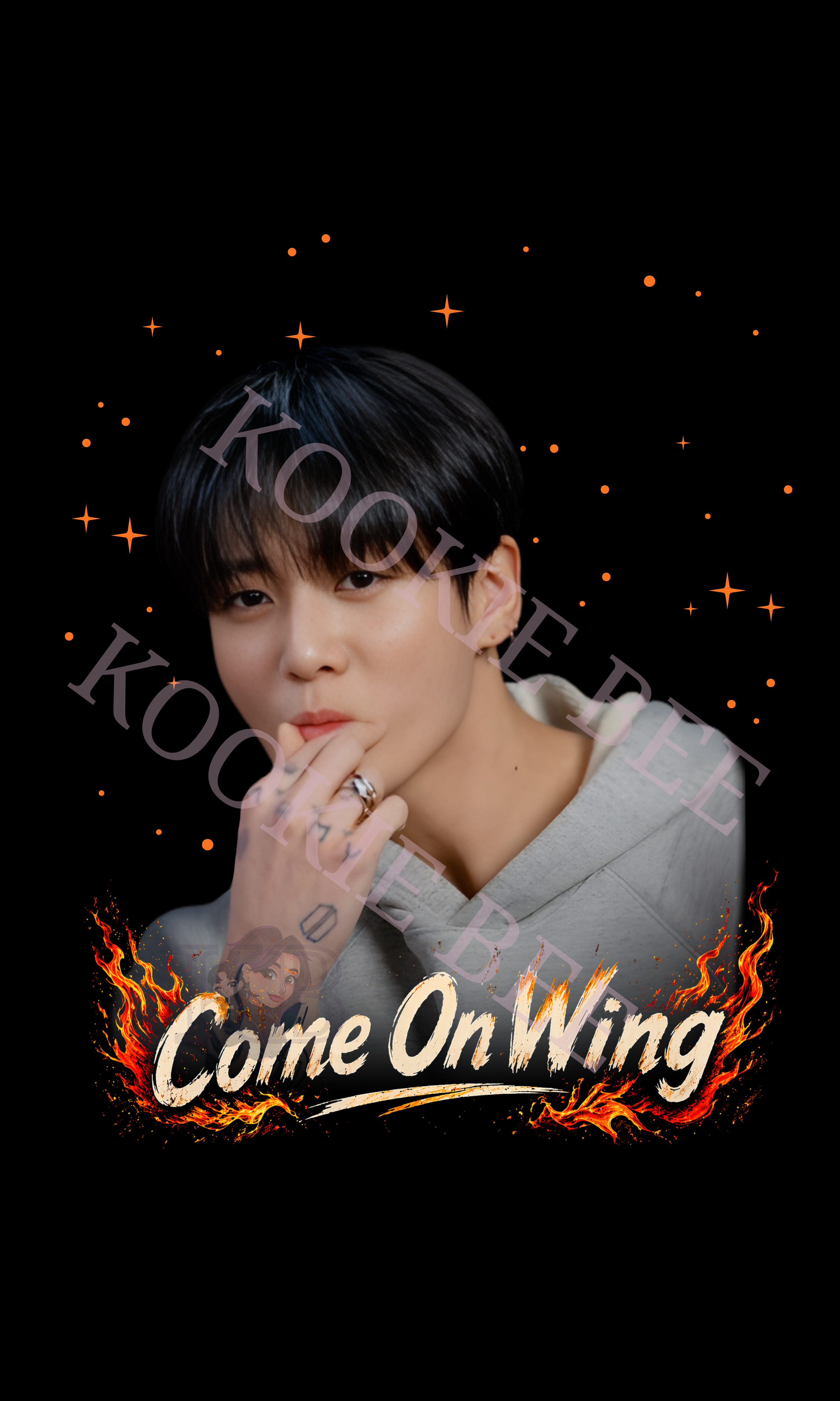 Come On Wing T-shirt, Jung Kook, BTS, Hot Ones, T-Shirt